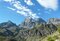 Monviso con nuvole sulla punta, praterie alpine