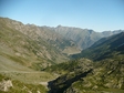 Panoramica della conca del prà, conca erbosa da cui si ergono i pendii montani